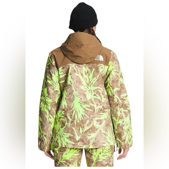 NWT The North Face Tanager Anorak Prairie Paintbrush Ski Hooded Jacket Zip Neck - Picture 2 of 8